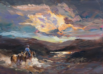 Atardecer Patagonico 50cm x 70cm