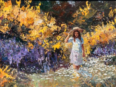 Entre retamas y lupinos 40cm x 50cm
