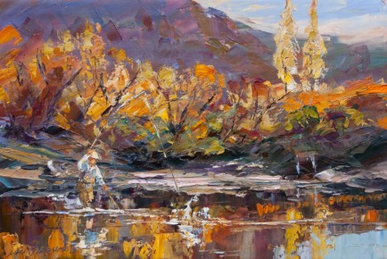 Pescador en otoño III 40cm x 60cm