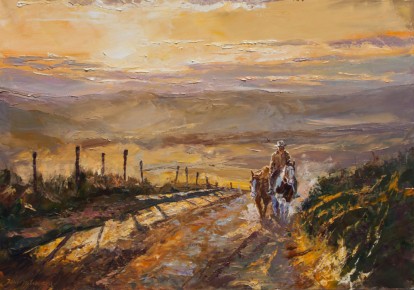 Volver al atardecer 60cm x 80cm