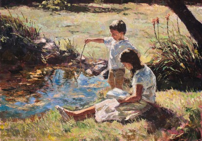Cuentos al sol 50 x 70