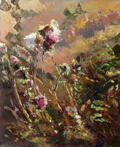 Entre cardos y mosquetas 30cm x 24cm